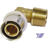 Lisovací koleno s vnějším závitem COMISA 40 x 5/4