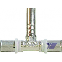 Lisovací T-kus k radiátorům Cu trubka 15mm COMISA, 20 - 300mm