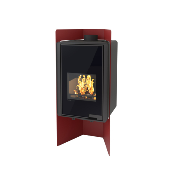 Krbová kamna FLAMINGO DELUXE ® PULAU, červená